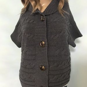 Talbots Petite Short Sleeved Heavy Cardigan, SZ MP
